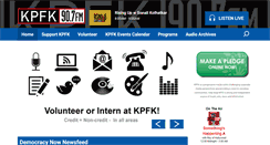 Desktop Screenshot of kpfk.org